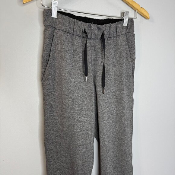 Lululemon Pants On The Fly 27" Heathered Black Women’s 2 - Picture 5 of 10